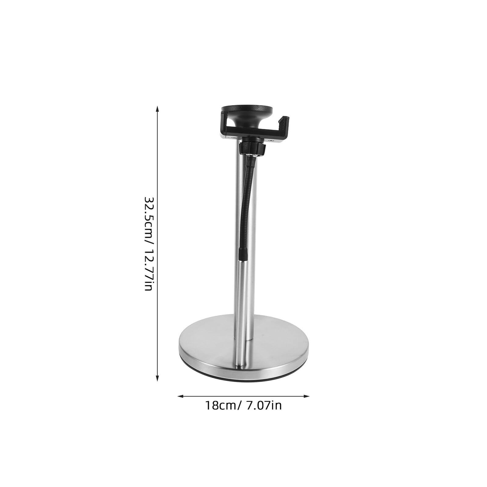 Amosfun Portarrollos de Papel de Cocina Vertical de Metal Cepillado con Soporte para Teléfono, Servilletero Moderno Independiente para Encimera, Organizador Multifuncional para Comedor y