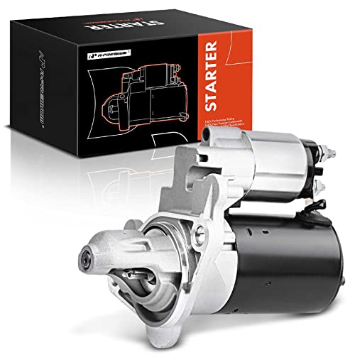 A-Premium Starter Motor Compatible with Mini Cooper 2002 2003 2004 2005 2006 2007 2008 L4 1.6L SOHC, 12V 0.9KW 9 Teeth Clockwise, Replace# SBO0176, 1489995, 12411489995