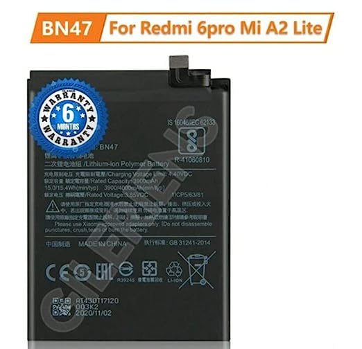 Image of Original BN47 Battery for Redmi 6 Pro I Mi A2 Lite Battery with 6 Month Warranty **** (E236)