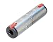 Neutrik NA3JJ Stereo Locking Jack Socket Adaptor, 6.35 mm, Silver