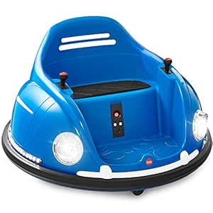 Finest Alternative Merchandise 6V Electrical Youngsters Journey On Bumper Automotive, 1.5-6 Years Outdated, Mother or father Distant Management, 360 Diploma Spin, Lights, Sounds – Navy Blue