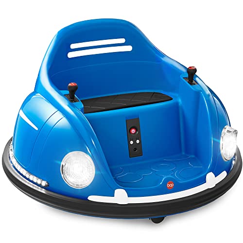 Finest Alternative Merchandise 6V Electrical Youngsters Journey On Bumper Automotive, 1.5-6 Years Outdated, Mother or father Distant Management, 360 Diploma Spin, Lights, Sounds – Navy Blue