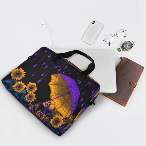 Bolsa de hombro compacta para portátil con bolsillo de accesorios y paraguas 7