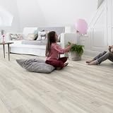 GERFLOR Lame adhésive de sol PVC effet bois ceruse blanc vs Senso Auto adhesif   2.20 m²