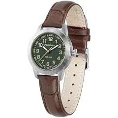 Silvery Case Brown Strap