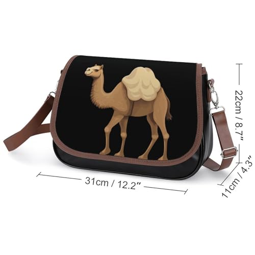 Camels-1 Women's Crossbody Bags PU Leather Bag Handbags Mini Shoulder Bag Messenger Bag2