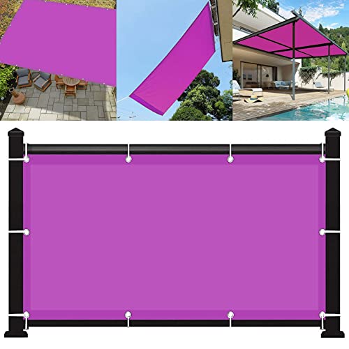 Voile d'ombrage imperméable contre la chaleur et les UV sur balcon rose - 2