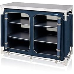 Armario Fregadero Camping CAMPART Outdoor Kitchen Bilbao, Aluminio, Azul