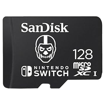 SanDisk Cartão microSDXC de 128 GB licenciado para Nintendo-Switch, Edição Fortnite - SDSQXAO-128G-GN6ZG