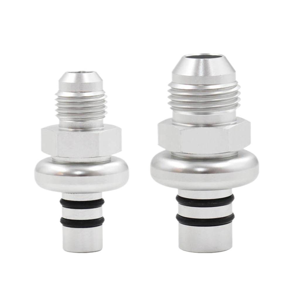 Aarawrnsx Onecolor Fuel Rail Adapter Kit Compatible With 1986–1998 Mustang Billet –6An –8An