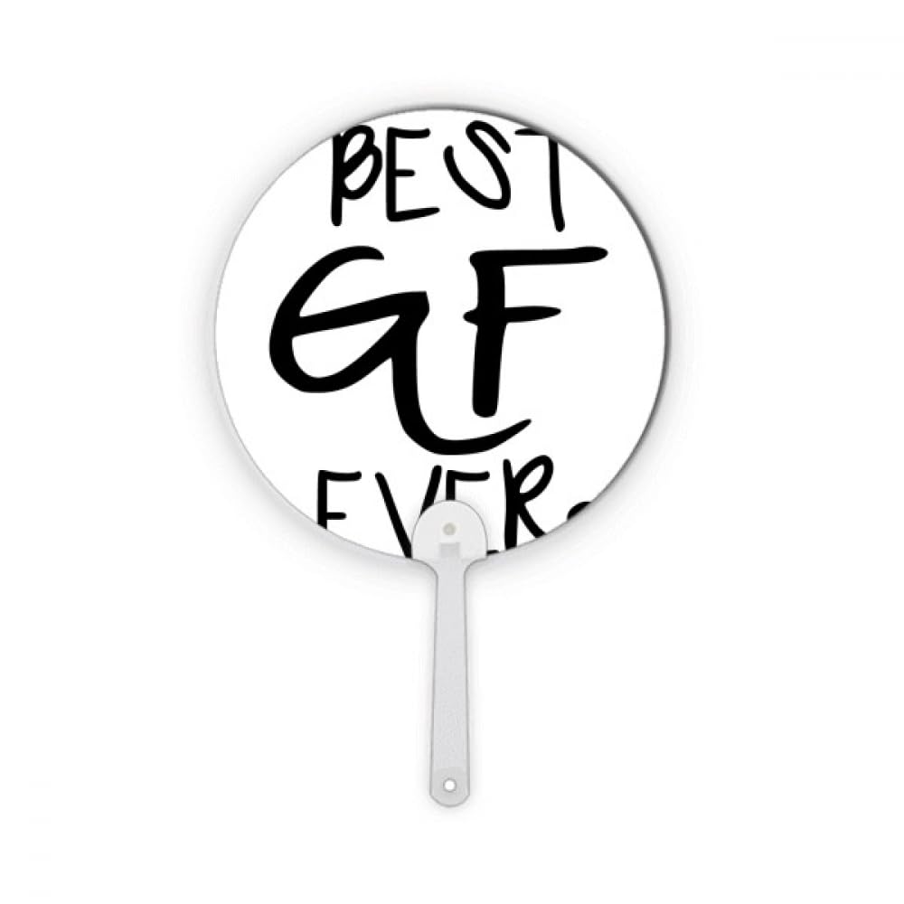 Éventail rond Best GF Ever pour la Saint-Valentin et décoration artisanale unique