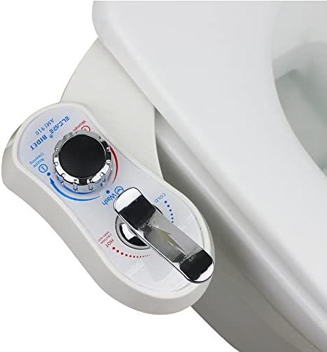 Elcare Bidet AMI910 - Self Cleaning Dual Nozzles(Frontal & Rear Wash)- Hot and Cold Water Bidet Attachment for Toilet - Non-Electric Mechanical Bidet Toilet Attachment
