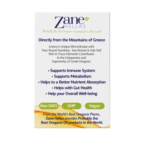 Zane HELLAS Probably the best oregano oil products in the world 190 mg -164 mg Carvacrol per Serv g-4 Drops Daily. 100% Greek Undiluted of . 86%-90% M Carvacrol. 1 fl. oz.- 30ml