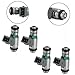 FIWARY 4pcs Fuel Injector IWP143 for Renault Clio Megane Scenic Laguna 1.4L 1.6L 1998-2009 Direct OE Replacement
