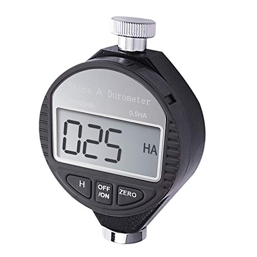 Image of Rubber Hardness Tester, Shore Type A Hardness Tester Digital Durometer 0~100HA Portable Surface Hardness Tester with Large LCD Display for Tire, Plastic, Leather, Wax