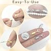 MKCYD Magnetic Necklace Clasp with Lobster Clasp,14K Gold and Silver Magnetic Jewelry Clasps for Necklace Extender Bracelet Closures #4