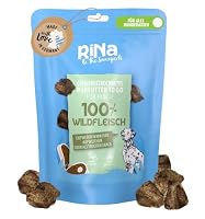100% Wildfleisch Gefriergetrocknetes Rohfutter für Hunde 90g Hundeleckerli Barf geeignet Ohne Zusätze, Getreidefrei Natürlicher Hundesnack von RiNa