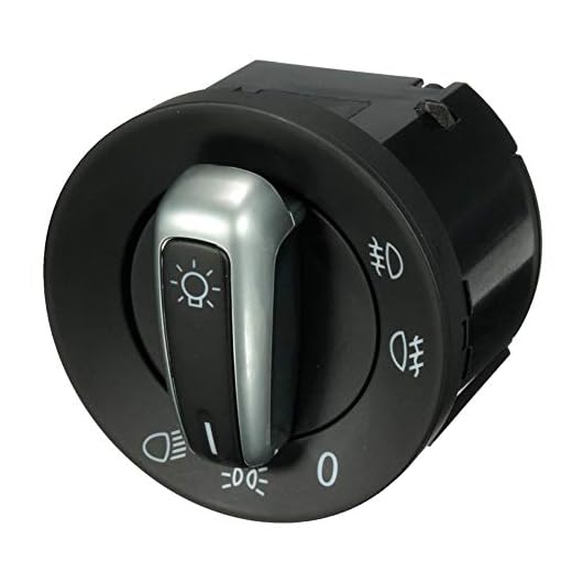 longyitrade 1 Interruptor de Faros Delanteros para Volkswagen VW Touran Passat CC B6 3C Jetta Golf MK5 6 Accesorios de Coche
