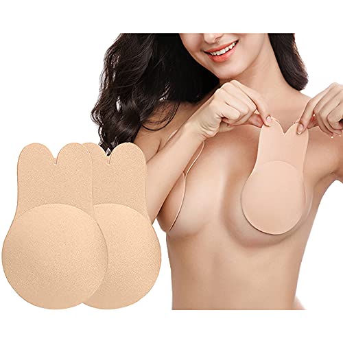 FCHITOP Push up Soutiens-Gorge adhésifs pour Femmes Soutien-Gorge en Gel réutilisable Soutien-Gorge Invisible sans Couture Autocollants Couvre-tétons Anti-affaissement