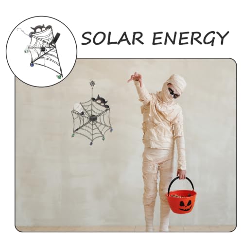 Lámpara Colgante de Telaraña de Diseño Negro en Material Resistente 3
