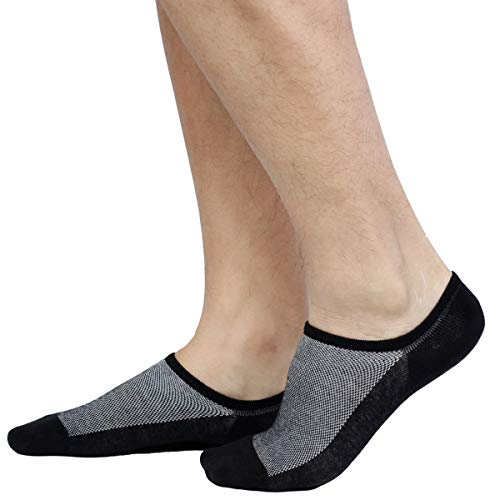 JORMATT Mens Women No Show Socks Mesh Knit Non Slip Cotton Low Cut Casual Socks (Pairs of 6-8)4