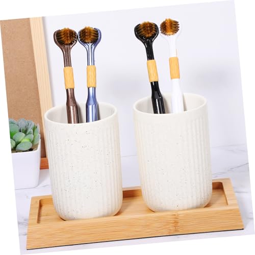 ELAYARD 4 weiche Zahnbürste drei tragbar Reinigung Reisezahnbürsten Zahnbürstenköpfe einseitig Form Handzahnbürste Erwachsene Zahnbürste manuelle Zahnbürsten Carbon-Gold-Bürstendraht – Bild 7