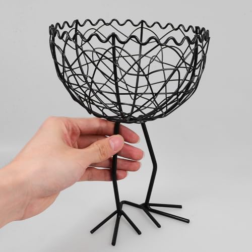 Cesta de frutas multiusos con asa de transporte cómoda para snacks y huevos 6