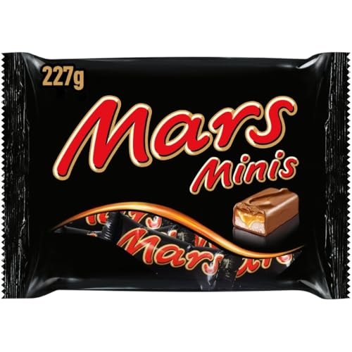 Mars Minis Schokolade Großpackung, Karamell & Nougat Mini Schokoriegel, 227g, Schokoladen Geschenk Idee, Schoko Großpackung