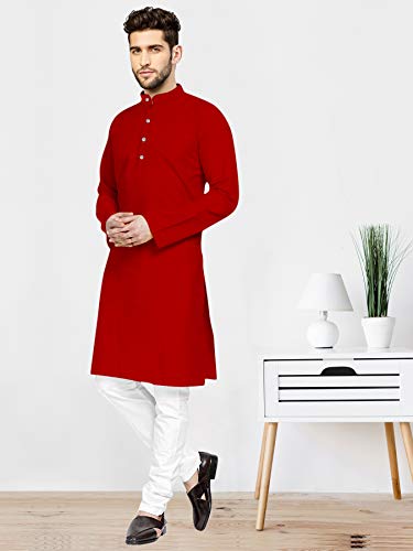 Image of Mens Casual Kurta Payjama Set Cotton