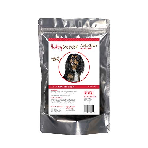 Healthy Breeds Cavalier King Charles Spaniel Jerky Bites Beef Recipe Dog Treats 5 oz