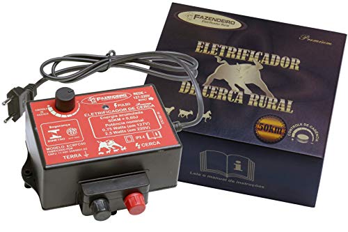 Eletrificador Rural Cerca Elétrica Controle Cadência 50km Bivolt
