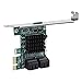 ICRPSTU SATA 3.0 Expansion Card 4-Port PCIE to SATA 3.0 Expansion Controller Card Adapter 6G