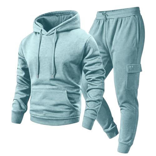 Men Sweatsuits Sets 2 Piece Athletic Casual Fleece Sweat Suits with Pockets - image 1