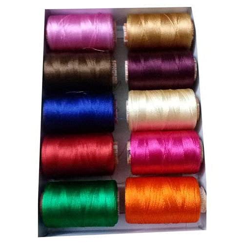Pmw - Silk Thread for Jewellery Making, Multicolors, for Bangle-Jhumka Making-picture-19