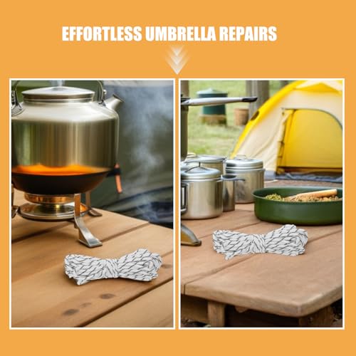Cuerda de nailon para reparar sombrilla de patio, cable multifuncional resistente de 10 m 7