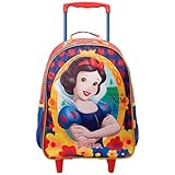 Mochila de Rodinhas Escolar 16 Princesa Disney Branca de Neve