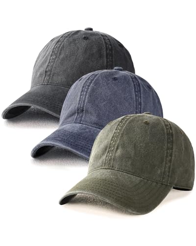BXVXWKJXKR Unisex Washed Cotton Baseball Cap Low Profile Adjustable Dad Hat