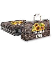 Pro Supply Global Printed Shopping/Gift Bags (24 Count Vogue Bags, Sunflowers)