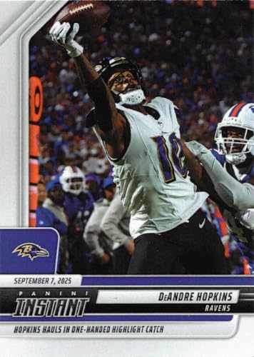2025 Panini Football Instant #60 DeAndre Hopkins Ravens Card -