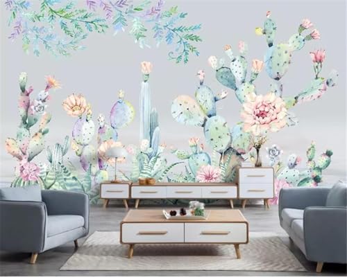 Flores Coloridas Planta Follaje Mural Decoración Del Hogar Sala De Estar Dormitorio Papel Tapiz Fondo De Arte-150Cm×105Cm