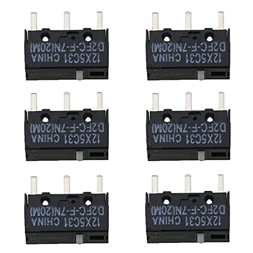 CZQC Microinterruptores D2FC-F-7N Microswitch 6 peças de 20 m para mouse