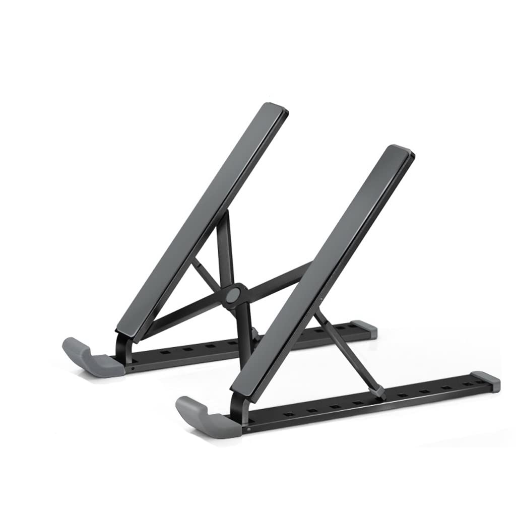Soporte para ordenador portátil de escritorio elevador plegable color black