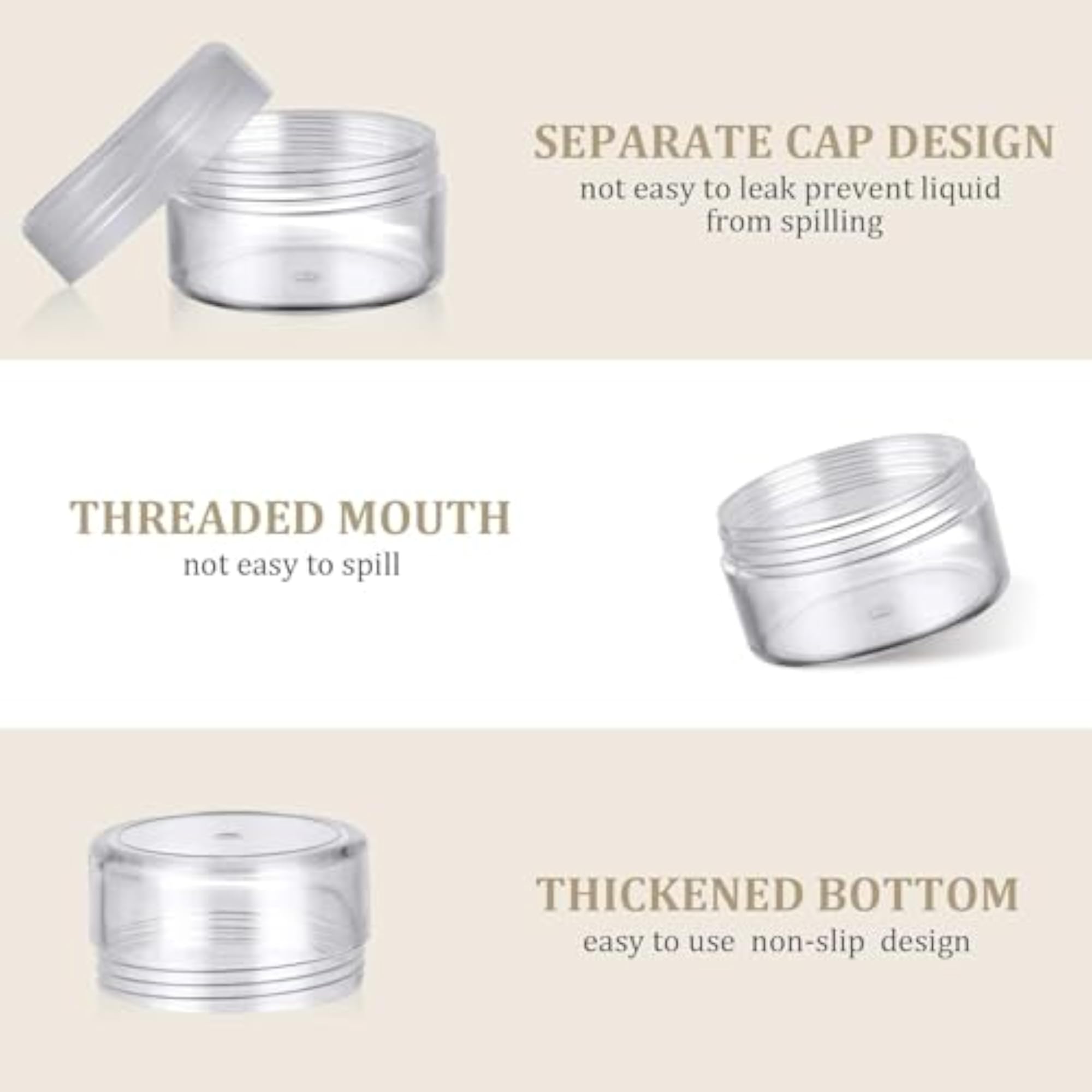 Travel Containers, 24pcs 30+20g Cosmetic Containers