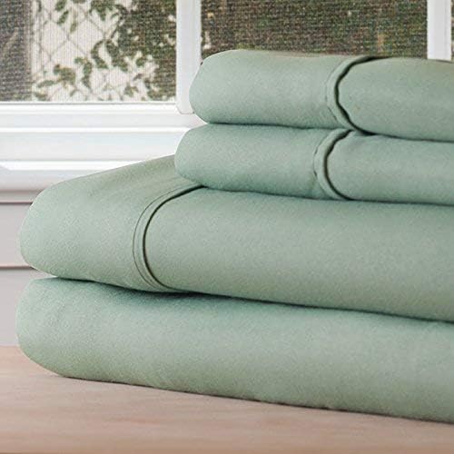 Lavish Home 1200 Sheet Series, Twin X-Large, Sage