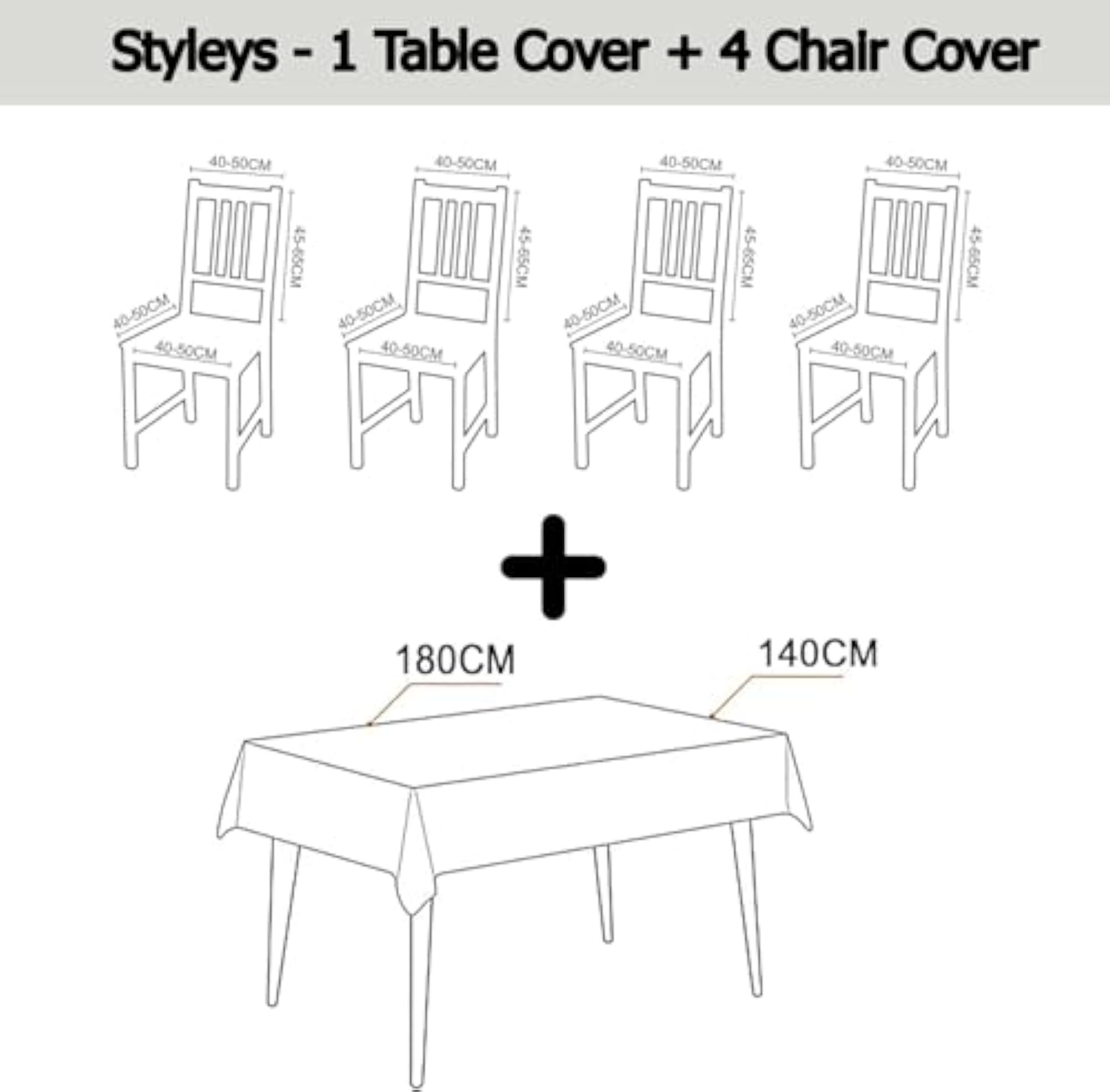 Waterproof Dining Table Cloth with Chair Covers