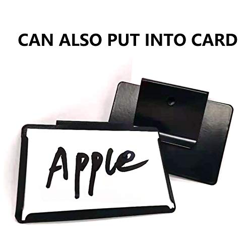 Clip Label Card Holder,Organization Clips,Bin Clips for Kitchen Classroom Pantry,10 Pcs Holders and 60 Pcs Chalkboard Stickers - Thumbnail 2