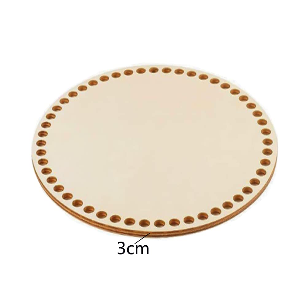 Base In Legno Per Cesti All'Uncinetto - Set 3 Pezzi Da 10, 15 E 20 Cm Diametro - Foto 7