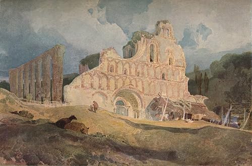 Cuadro en lienzo artístico de St Botolphs Priory, ideal para decorar tu salón en 60x90cm