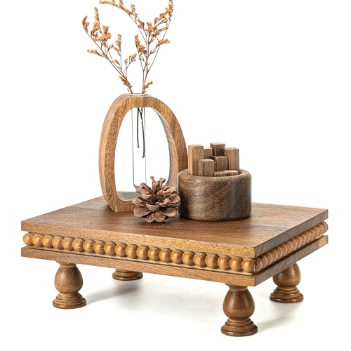 EOSAHR Acacia Wood Display Riser for Home Decor – Boho