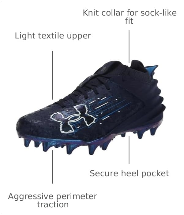 Image of Under Armour Blur Smoke Suede 2.0 MC Football Cleats